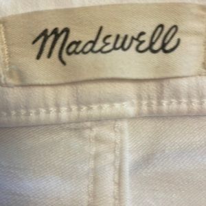 Madewell cali Demi boot white jeans